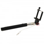 Wholesale Wired Selfie Stick with Remote Small Clip (Hot Pink)